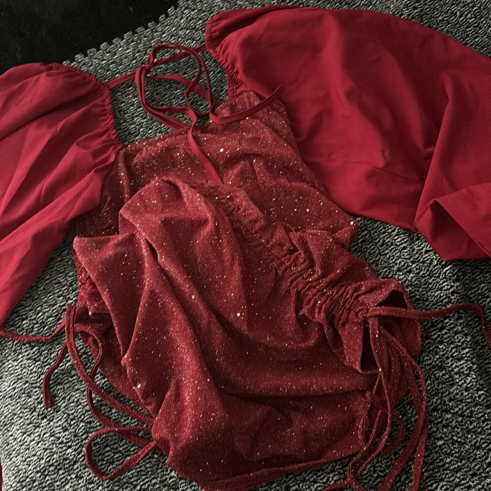Red hoco dress